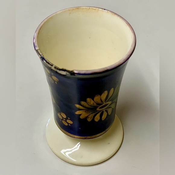 19th Century Antique Gaudy Welsh Chinoisserie Pattern Hand Painted Luster Vase - Picture 9 of 16